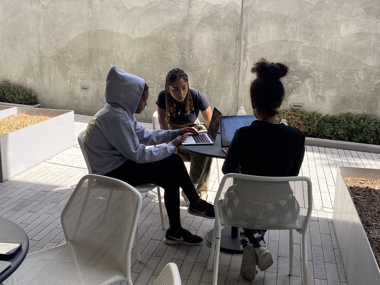 Prince Academy students working together during the Saturday program